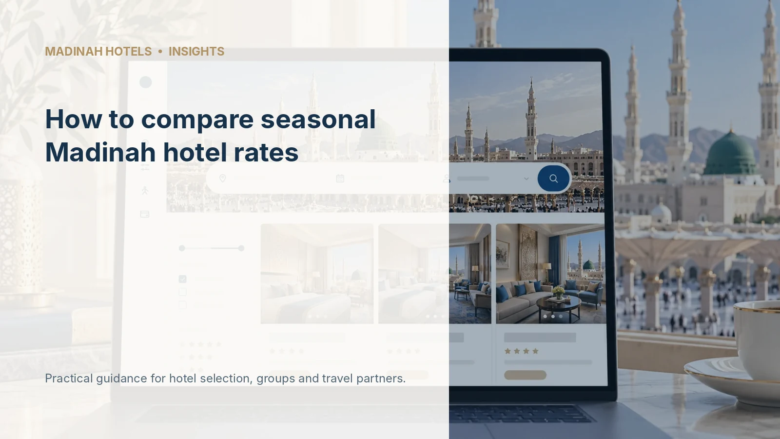 How to compare seasonal Madinah hotel rates